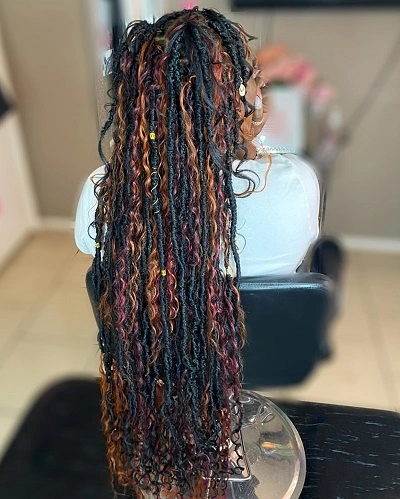 Multicolor Boho Goddess Braids for Women