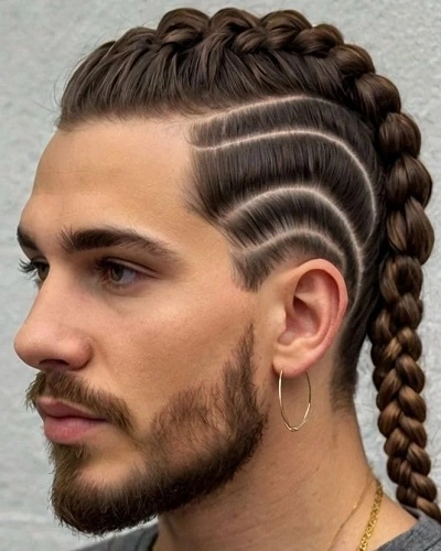 Single Warrior Braid for Men