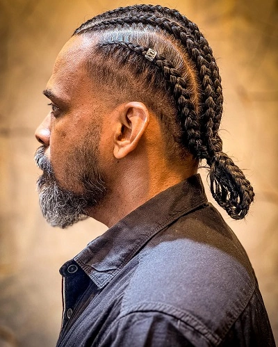 Viking Braids Men Short Hair