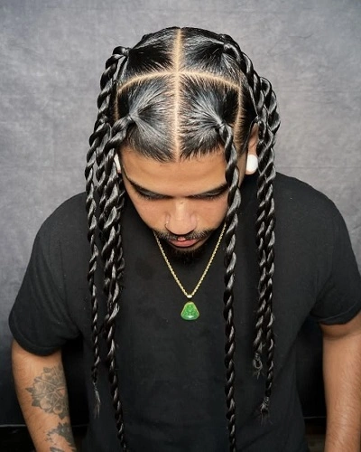 6 Box Braids Mens
