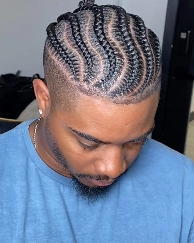 6 Cornrows Male