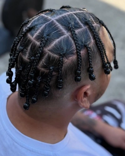 Box Braids Men Straight Hair