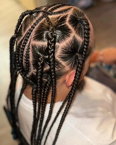 Box Braids Men Straight Hair