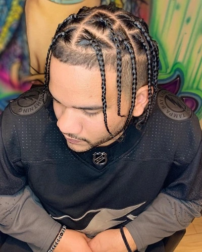 Box Braids Men White