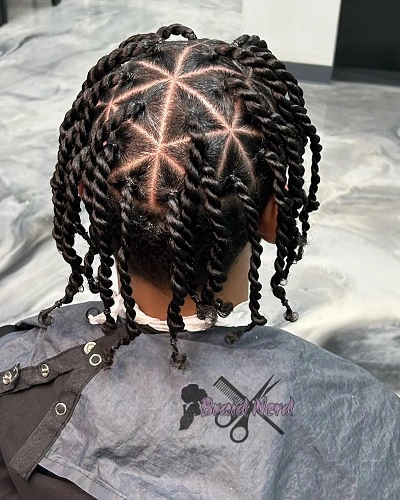 Box Braids With Curls Men