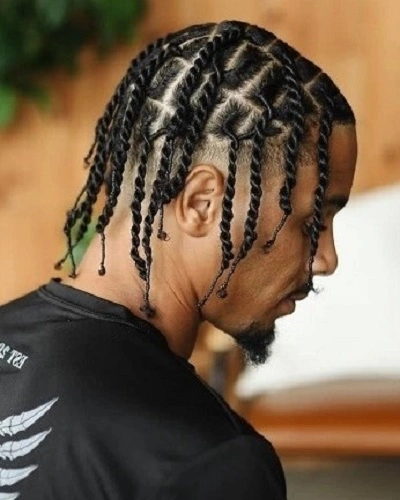 Box Braids With Curls Men
