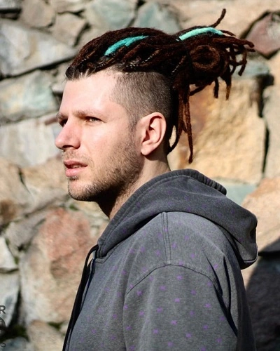 Braided Ponytail for Men with Oval Face