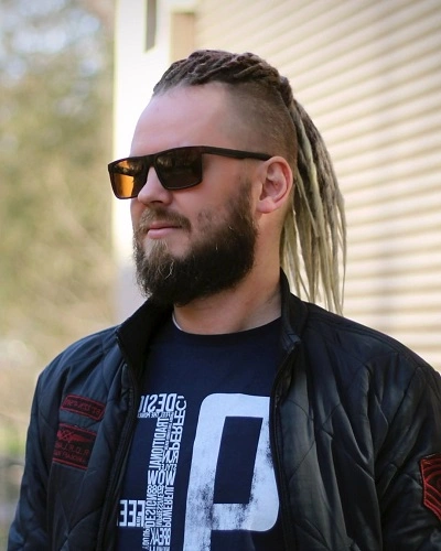 Braided Ponytail for Men with Square Face