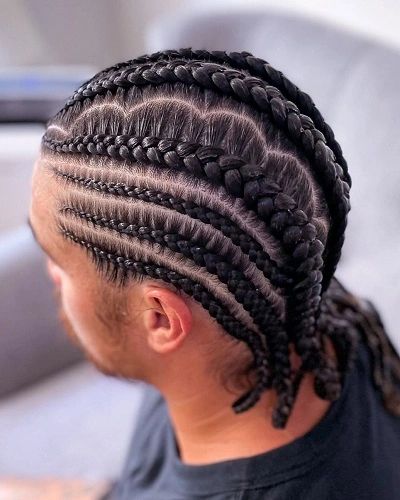 Cornrow Single Braids for Men