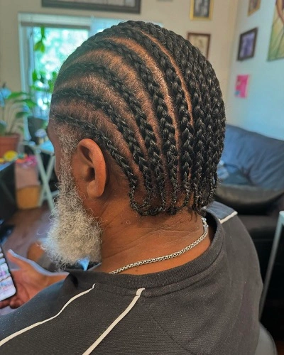 Cornrow Single Braids for Men