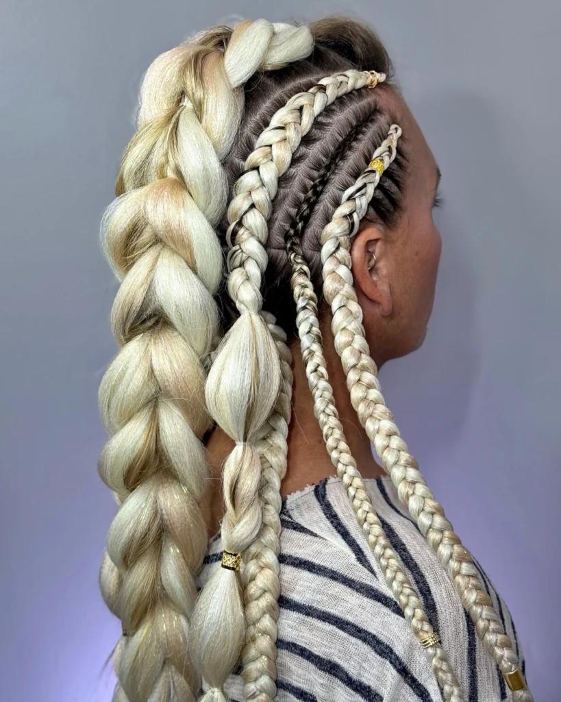 Female Nordic Viking Braids