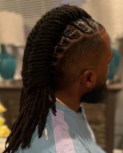 Fishtail Braided Ponytail for Men