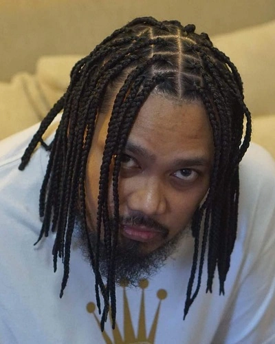 Men Medium Box Braids