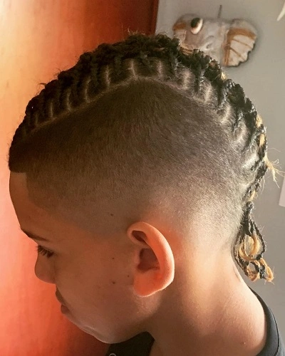 Mohawk Cornrow Braids for Men