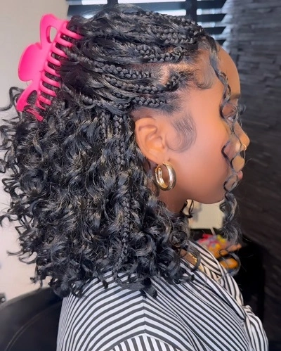Short Boho Braids Bob