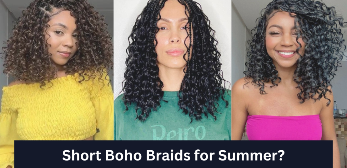 Short Boho Braids for Women