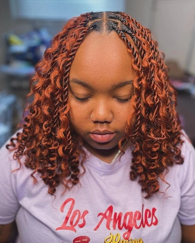 Short Boho Pastel Braids