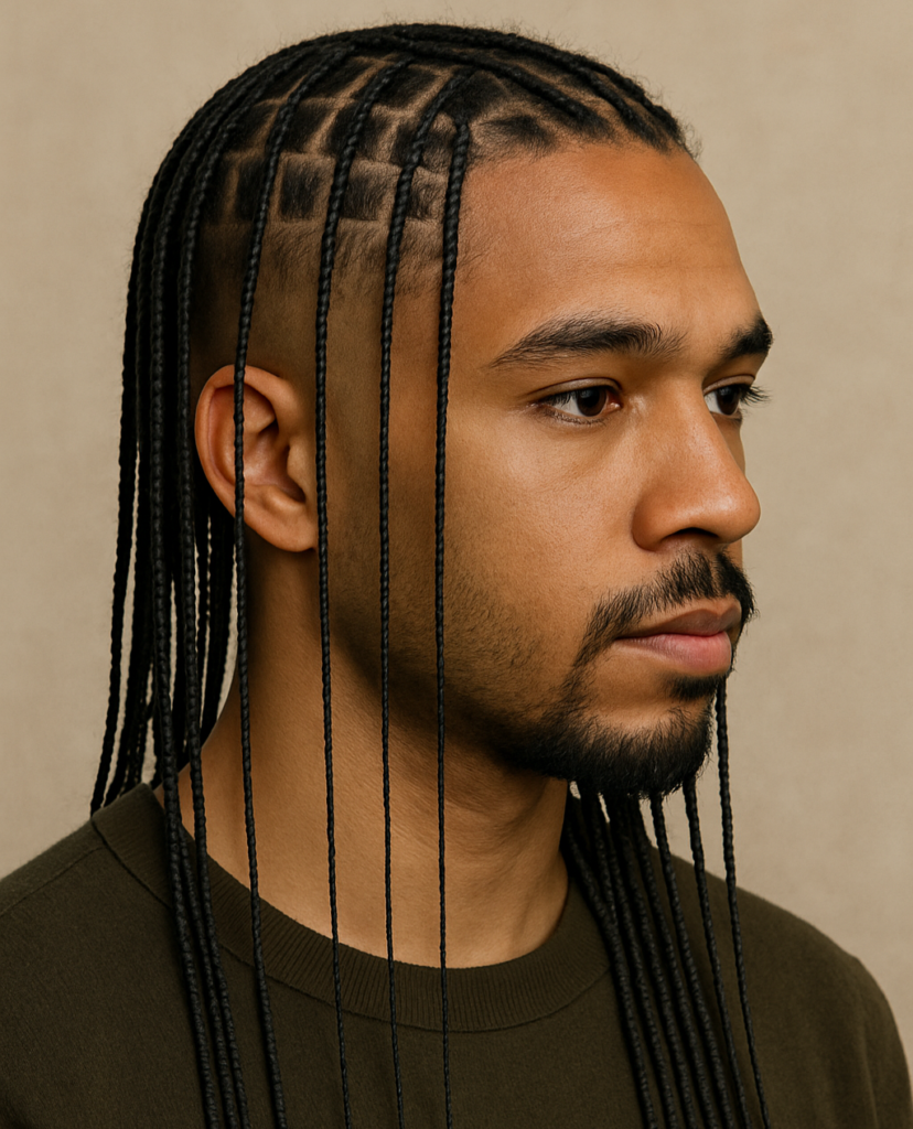 Skinny Box Braids Men