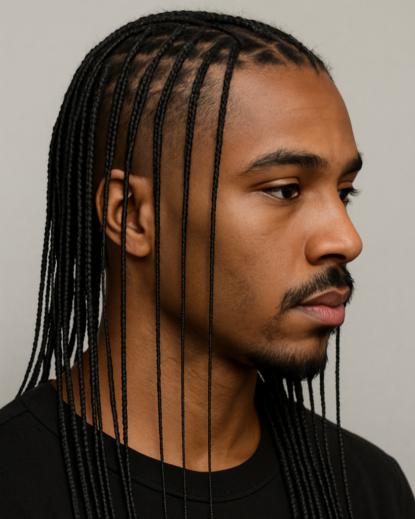 Skinny Box Braids Men