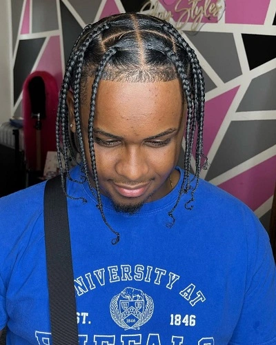 Small Box Braids Men