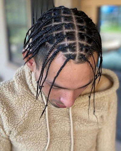 Small Box Braids Men