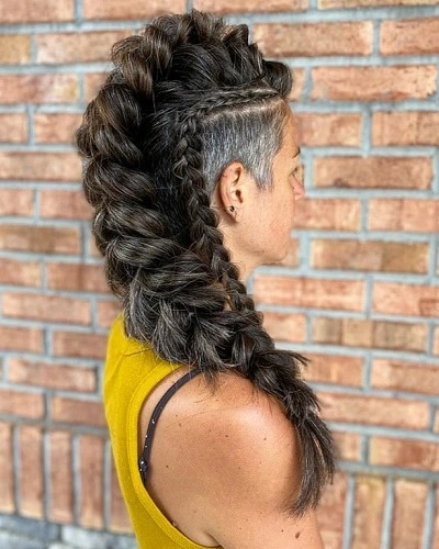 Viking Female Braided Mohawk