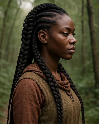 Viking Hair Braids for Black Women
