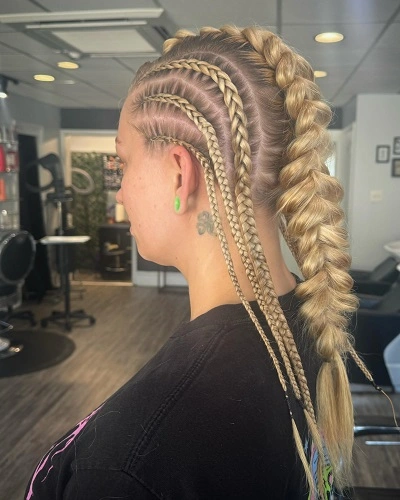 Viking Mullet Braids Women