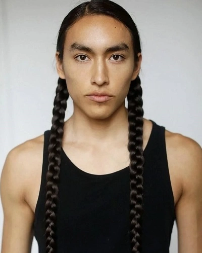 Braids For White Men With Long Hair