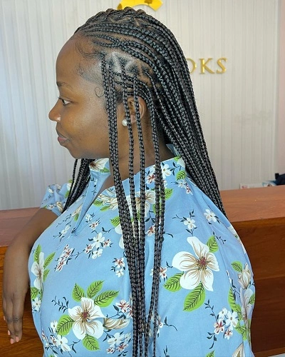 Cornrow Box Braids Women