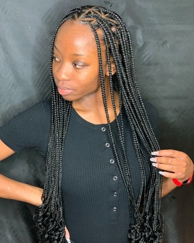 Cornrow Box Braids Women