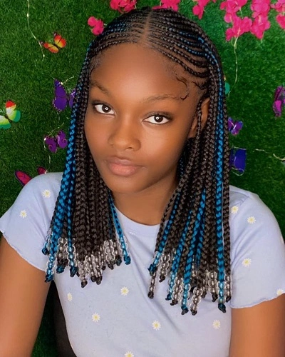 Fulani Braids with Beads