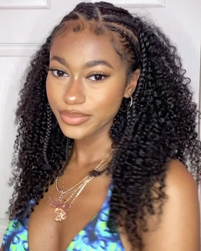 Fulani Braids with Curls