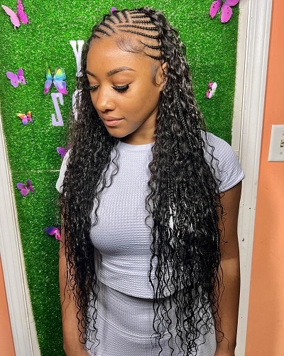 Fulani Braids with Designs