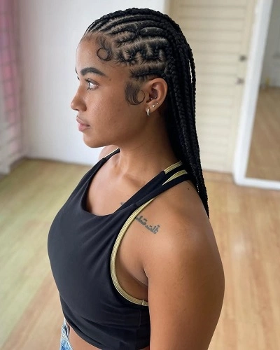 Fulani Braids with Knotless