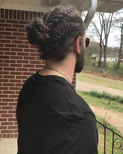 Man Bun Braids For Men With Long Hair