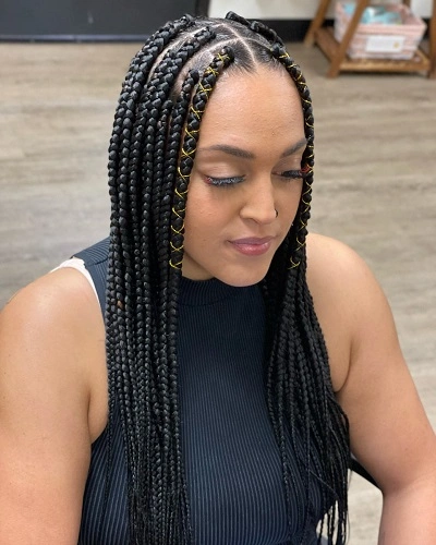 Medium Box Braids Women