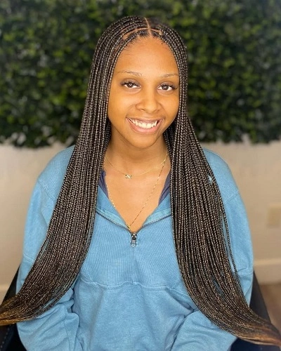 Small Box Braids Women