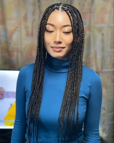 Small Box Braids Women