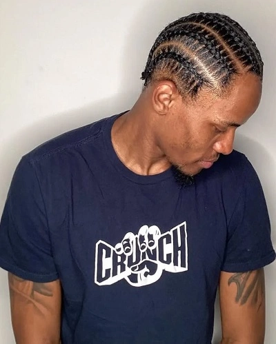Stitch Braids Men Short Hair