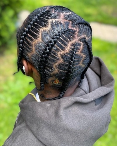 Stitch Braids Men to The Side