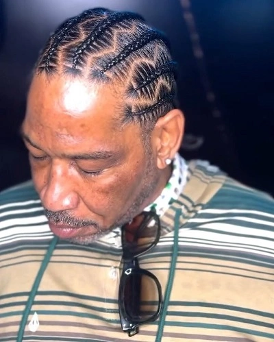 Zig Zag Braids For Men With Long Hair
