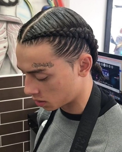 2 French Braids Men