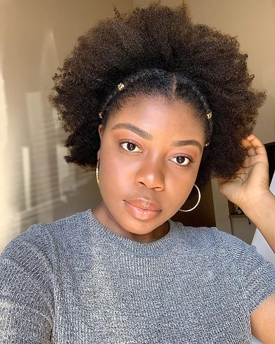 Afro Puff Cut for Black Women