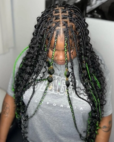 Boho Bubble Braids