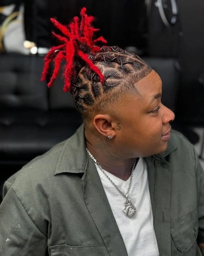 Box Braids with Highlights