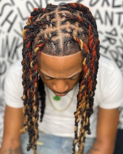 Box Braids with Highlights