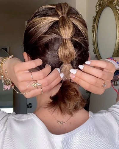 Bubble Braids Short Hair