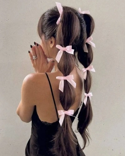 Bubble Braids with Ribbon