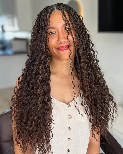 Curly Bora Bora Braids